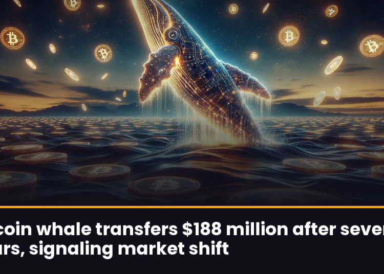 Bitcoin whale transfers $188 million after seven years, signaling market shift