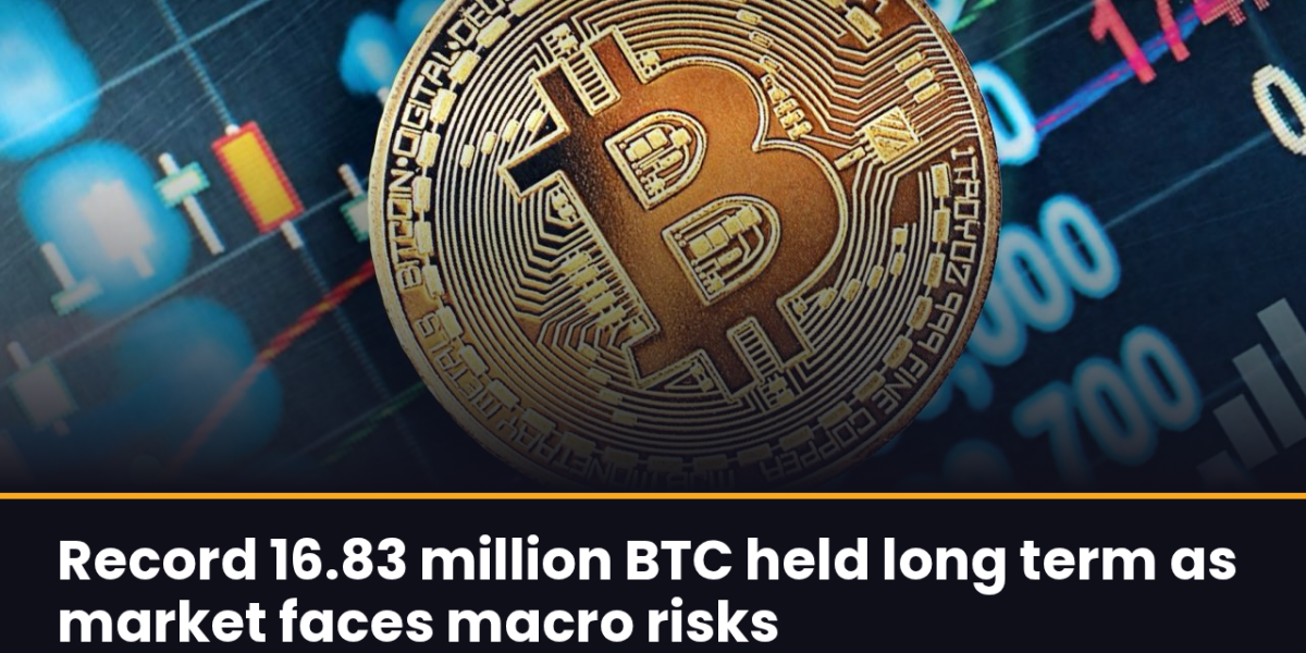 Record 16.83 million BTC held long term as market faces macro risks